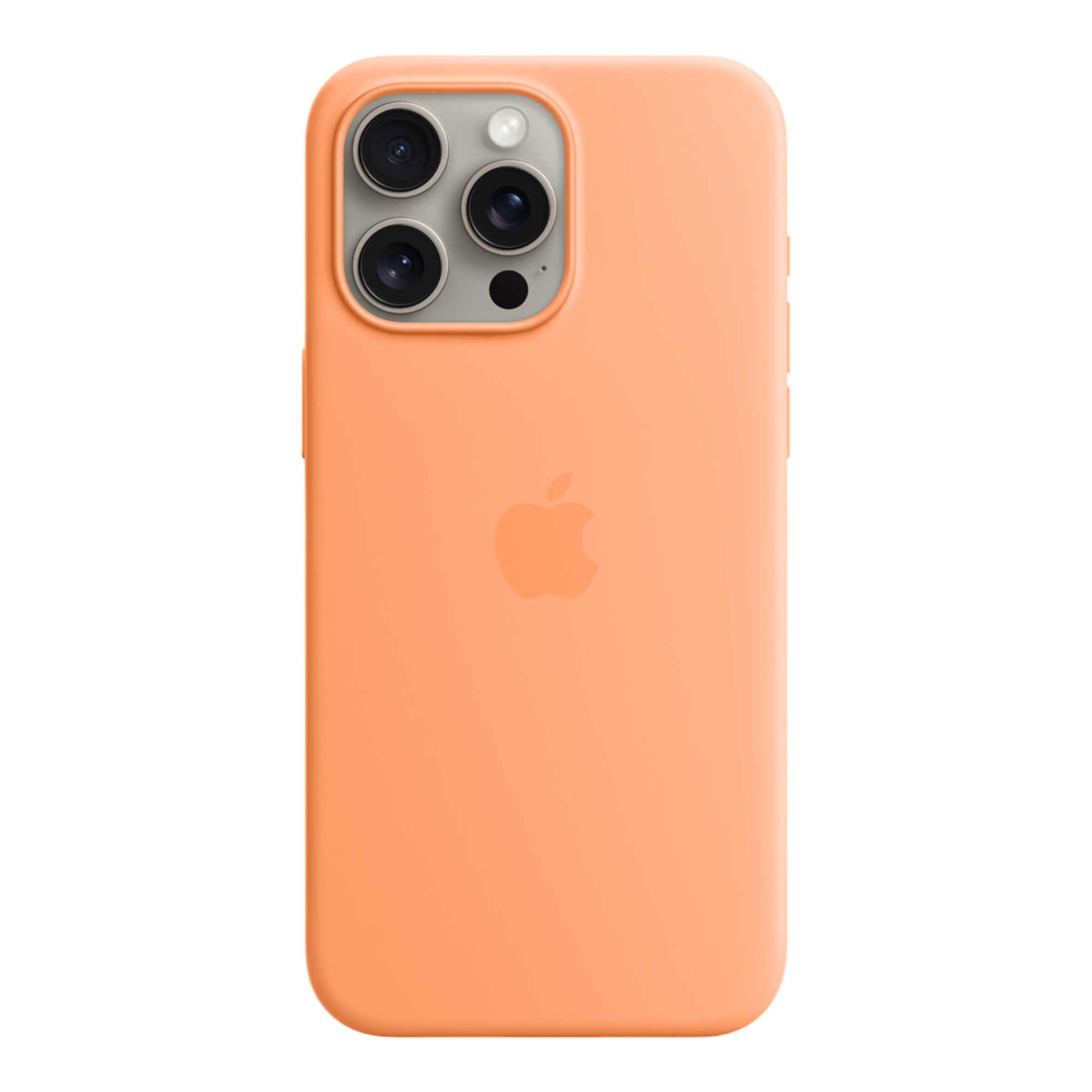 iPhone 15 Pro Max Silicone Case with MagSafe - Orange Sorbet - alAsil